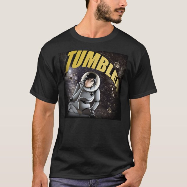 T-shirt Noir de culbuteur (Devant)