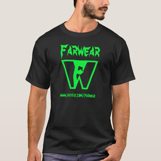 T-shirt Noir de Farwear (Devant)