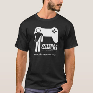 T-shirt noir de Gamers de vétéran