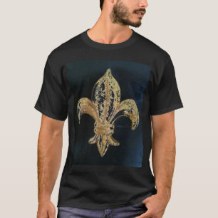 T-SHIRT NOIR DE GOLDEN FLEUR DE LIS ON