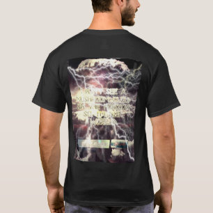 T-shirt noir de la bombe atomique