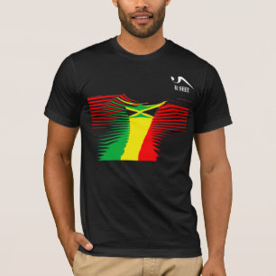 T-shirt noir de la Jamaïque Ras Bingi