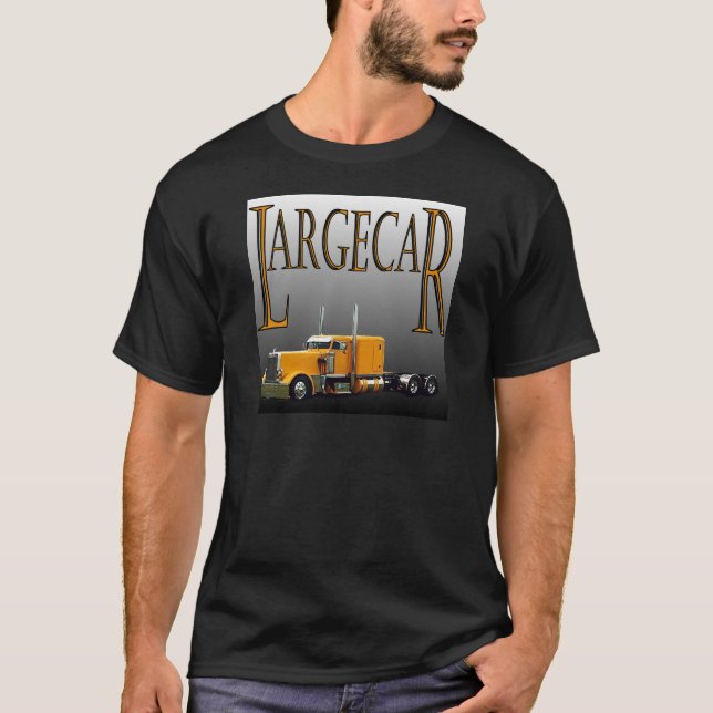 T-shirt Noir de Largecar (Devant)