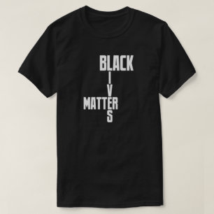 T-shirt noir de matière des vies