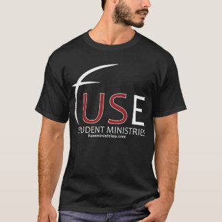 T-shirt noir de ministères d'étudiant de fusible