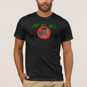 T-shirt noir de prisons des travaux pas