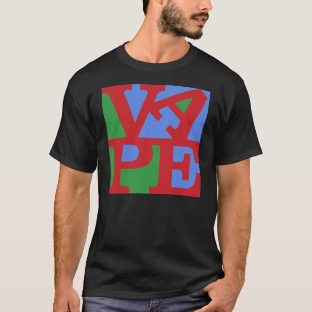 T-shirt noir de Vape (Devant)