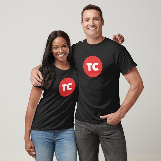 T-shirt noir du logo du Trésor de TC (Unisexe)