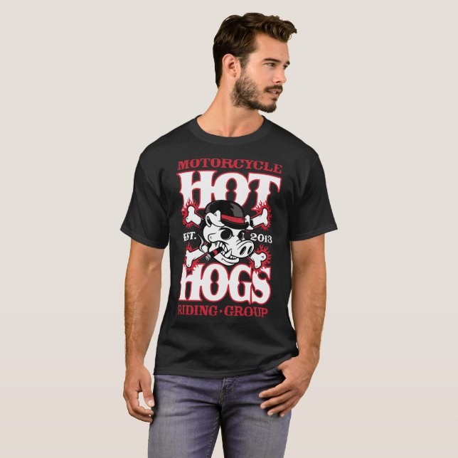 T-shirt noir du passager des hommes classiques (Devant entier)