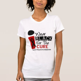 T-shirt Noir d'usage du mélanome I pour le traitement 9
