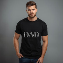 T-shirt noir élégant DAD Love You