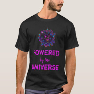 T-shirt Noir en cristal pourpre rose d'hommes de sphère d