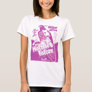 T-shirt Noir en pastel : Faucon maltais