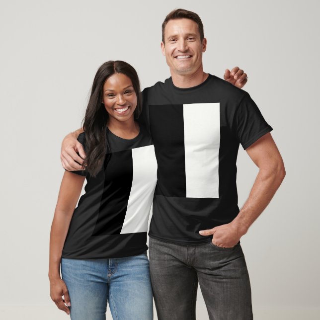 T-shirt Noir et blanc (Unisexe)