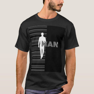 T-shirt noir et blanc