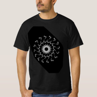 T-shirt noir et blanc