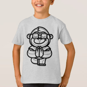 T-shirt NOIR ET BLANC #03 - Orang-outan, singe ou grand si