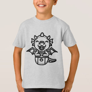 T-shirt NOIR ET BLANC #13 - Petit dragon dans ma poche