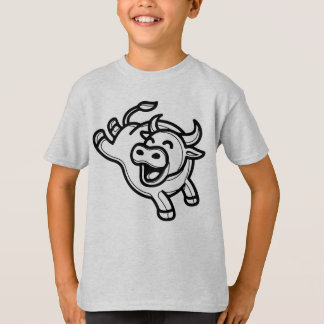 T-shirt NOIR ET BLANC #40 - Joyeux taureau