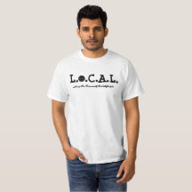 T-shirt noir et blanc de L.O.C.A.L