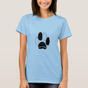 T-shirt noir et blanc de patte