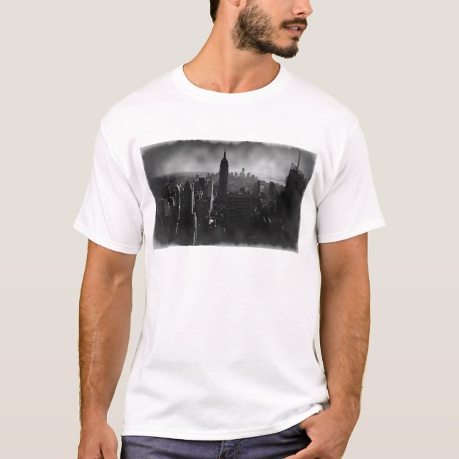 T-shirt Noir et blanc New York City (Devant)
