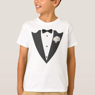 T-shirt noir et blanc Tuxedo