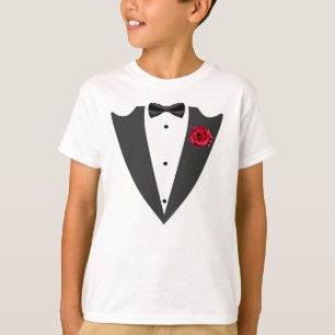 T-shirt noir et blanc Tuxedo