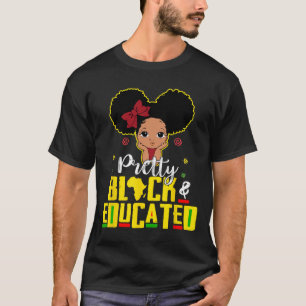T-shirt Noir Et Éduqué Je Suis La Forte Reine Africaine G