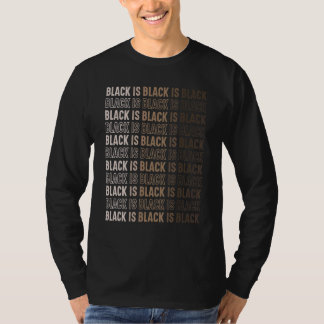 T-shirt Noir Et Fier Noir Histoire Mois Afrocentric Bl