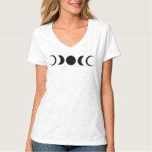 T-shirt noir féminin avec écho