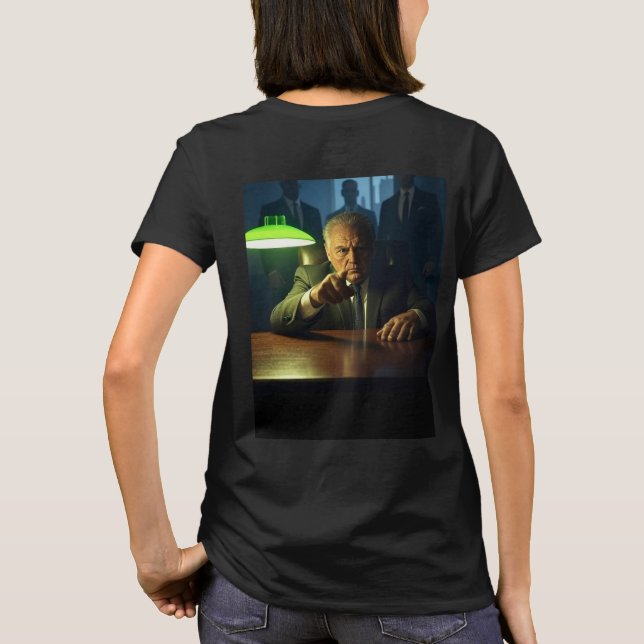 T-shirt noir femme patron dos (Dos)