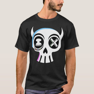 T-shirt Noir gauchiste de pièce en t de logo