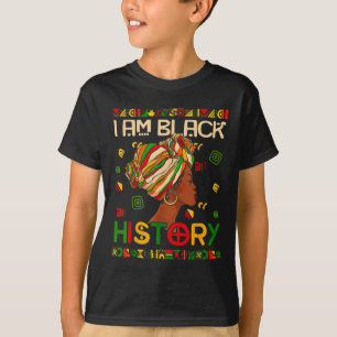 T-shirt Noir Histoire Mois Am Noir Histoire Femme Noire
