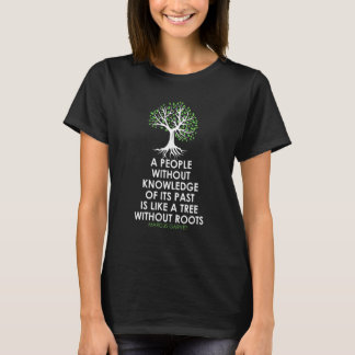 T-shirt Noir Histoire Mois Arbre Sans Racine Noir Est B