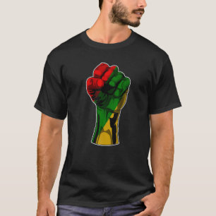 T-shirt Noir Histoire Mois Premier Black Power Femmes Homm