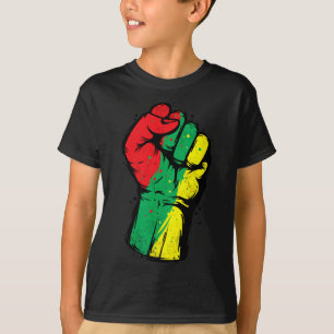 T-shirt Noir Histoire Mois Premier Black Power Femmes Homm