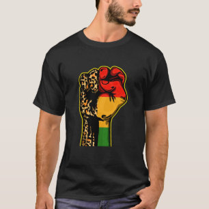 T-shirt Noir Histoire Mois Premier Black Power Femmes Homm