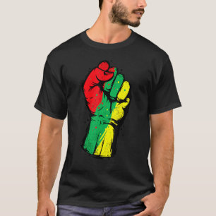 T-shirt Noir Histoire Mois Premier Black Power Femmes Homm