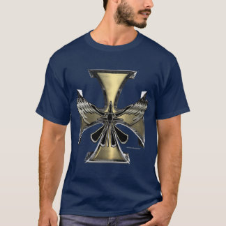 T-shirt noir homme Croix de fer du Corbeau