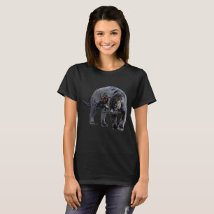 T-shirt noir Jaguar Diablo pour femmes