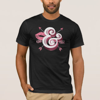 T-shirt noir Kiss & Tell