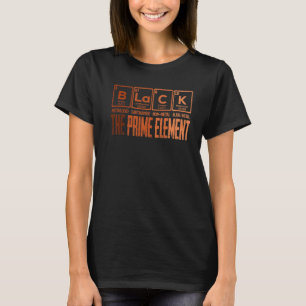 T-shirt Noir Les Éléments Chimiques Principaux Noir Histoi