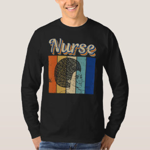 T-shirt Noir LPN Infirmières matière Africain Américain No
