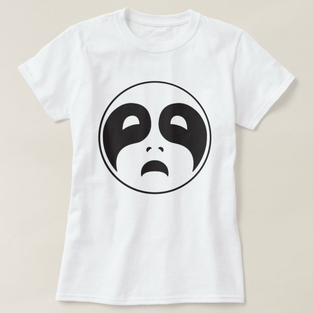 T-shirt noir métal triste (Design devant)