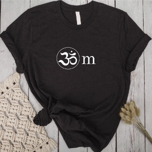 T-shirt noir minimaliste Zen Om