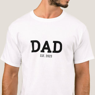 T-Shirt noir moderne pour papa établi