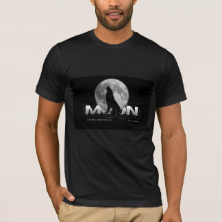 T-Shirt Noir Moon Wolf