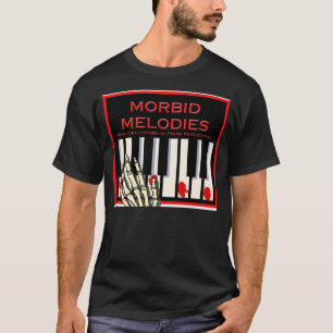 T-shirt Noir morbide de mélodies