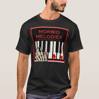 T-shirt Noir morbide de mélodies